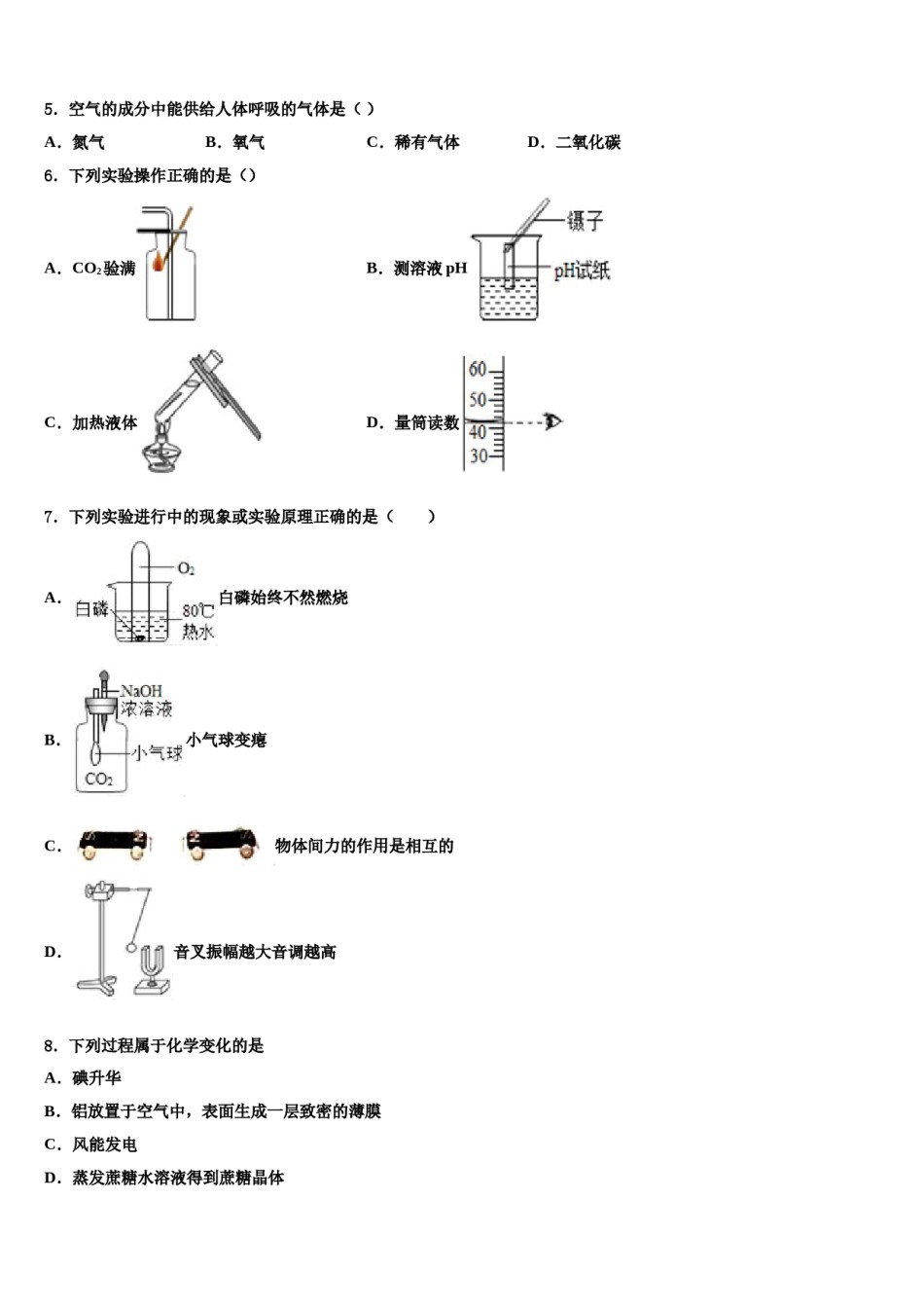 广西省重点达标名校2024年十校联考最后化学试题含解析.doc_第2页