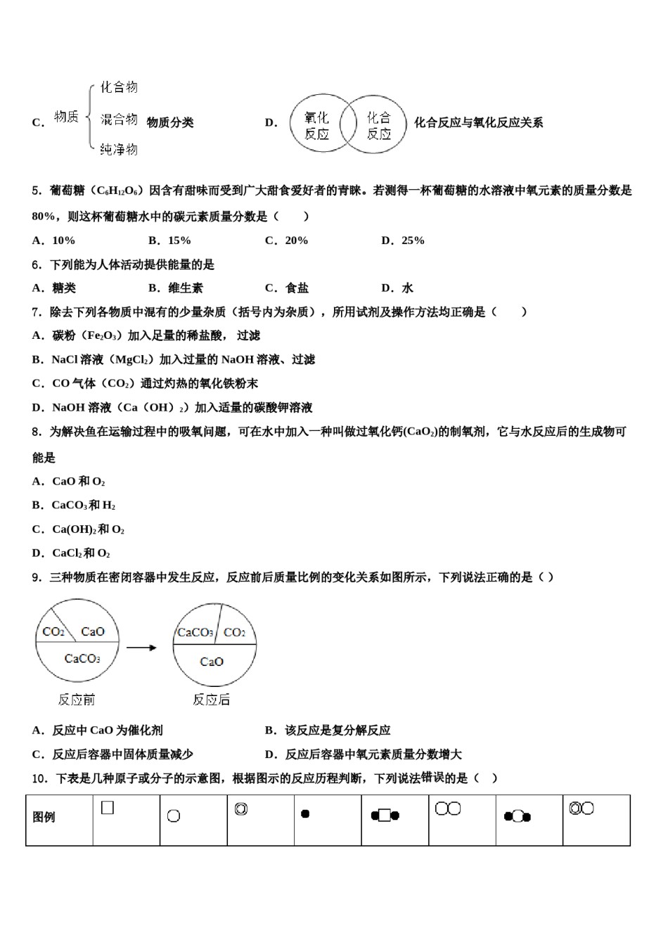 广西贵港市港北区第四初级中学2023-2024学年中考化学押题试卷含解析.doc_第2页