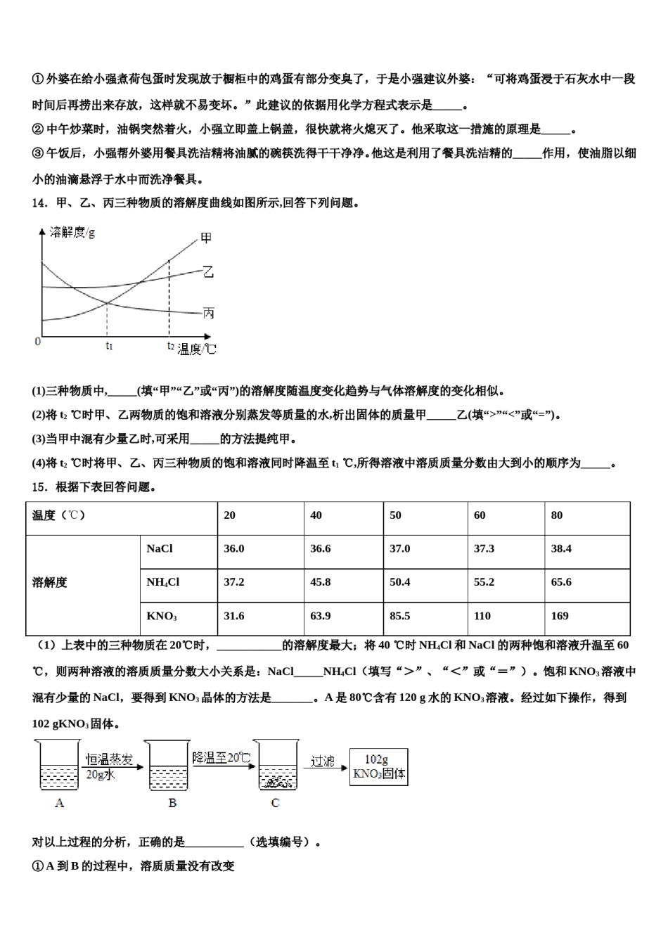 江苏省兴化市戴泽初中重点名校2024年中考联考化学试卷含解析.doc_第3页