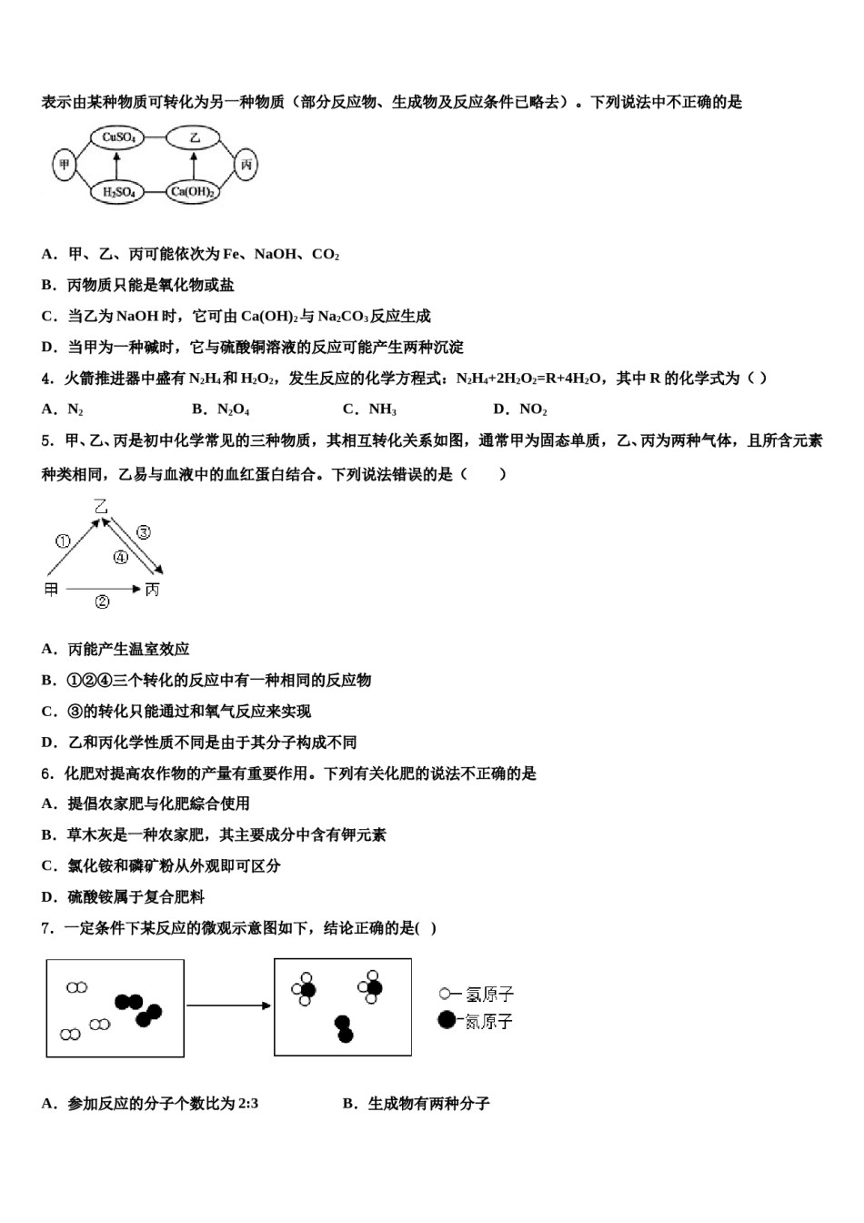 江苏省南京雨花台区七校联考2023-2024学年十校联考最后化学试题含解析.doc_第2页