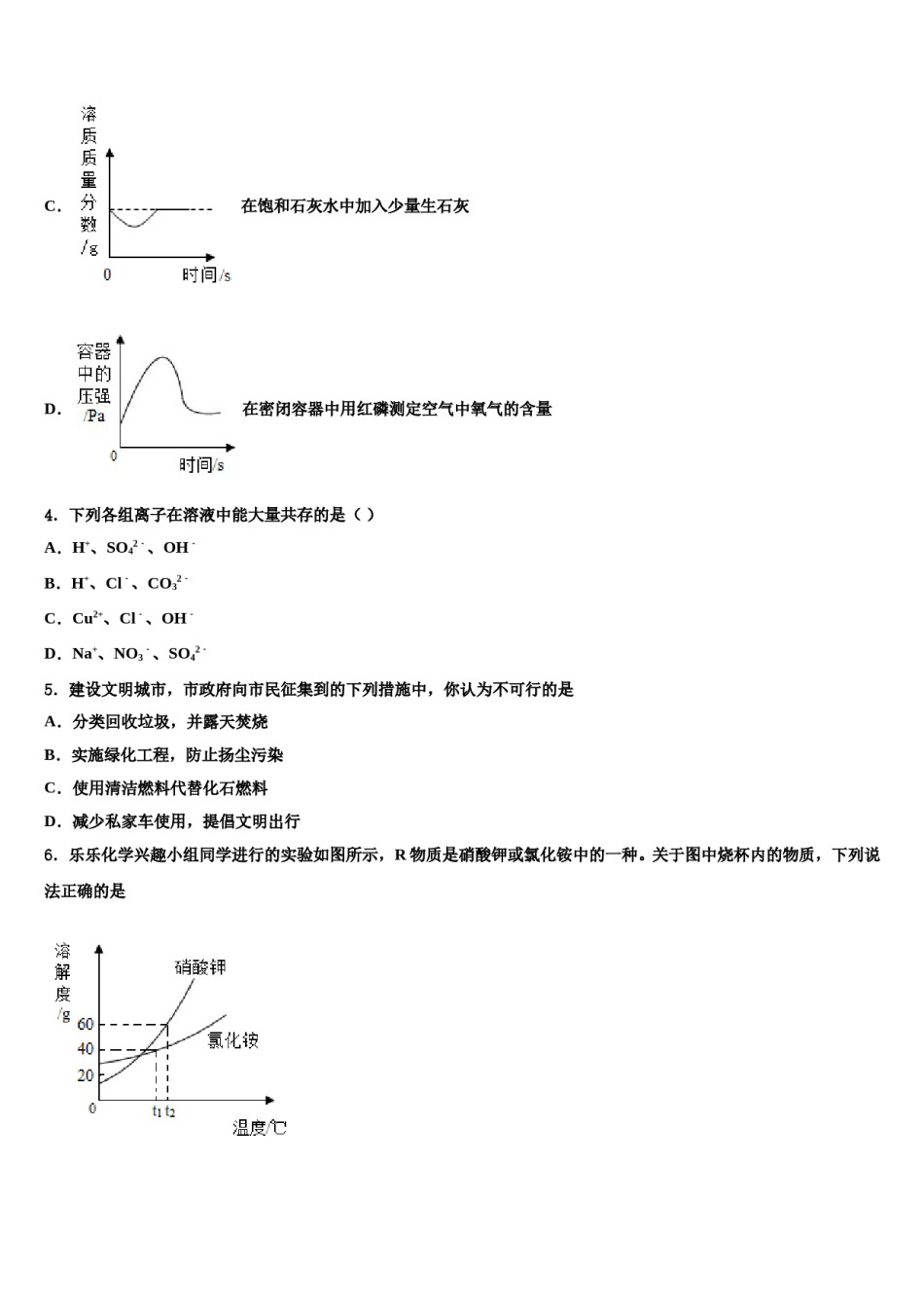 江苏省扬州市江都区江都实验中学2023-2024学年中考化学最后冲刺模拟试卷含解析.doc_第2页