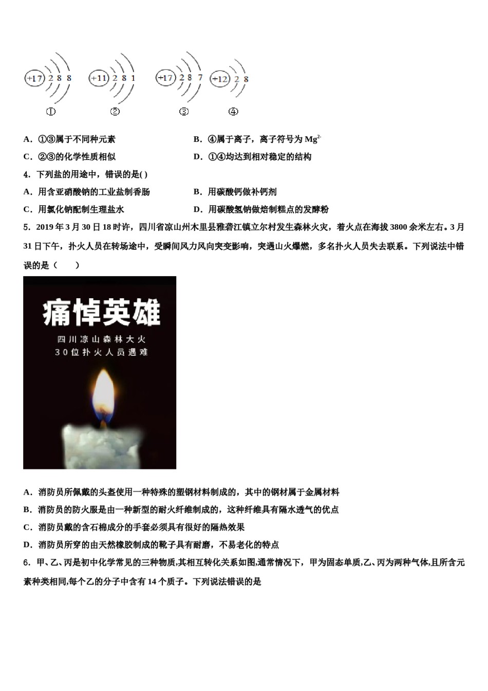 江苏省无锡市刘潭实验学校2023-2024学年中考化学最后冲刺浓缩精华卷含解析.doc_第2页