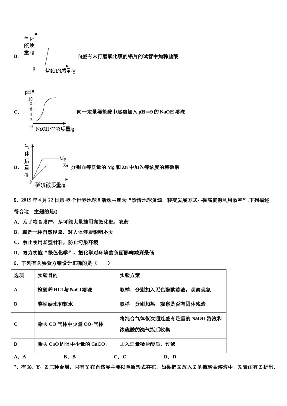 江苏省无锡市惠山、玉祁、钱桥重点达标名校2023-2024学年中考化学考试模拟冲刺卷含解析.doc_第2页
