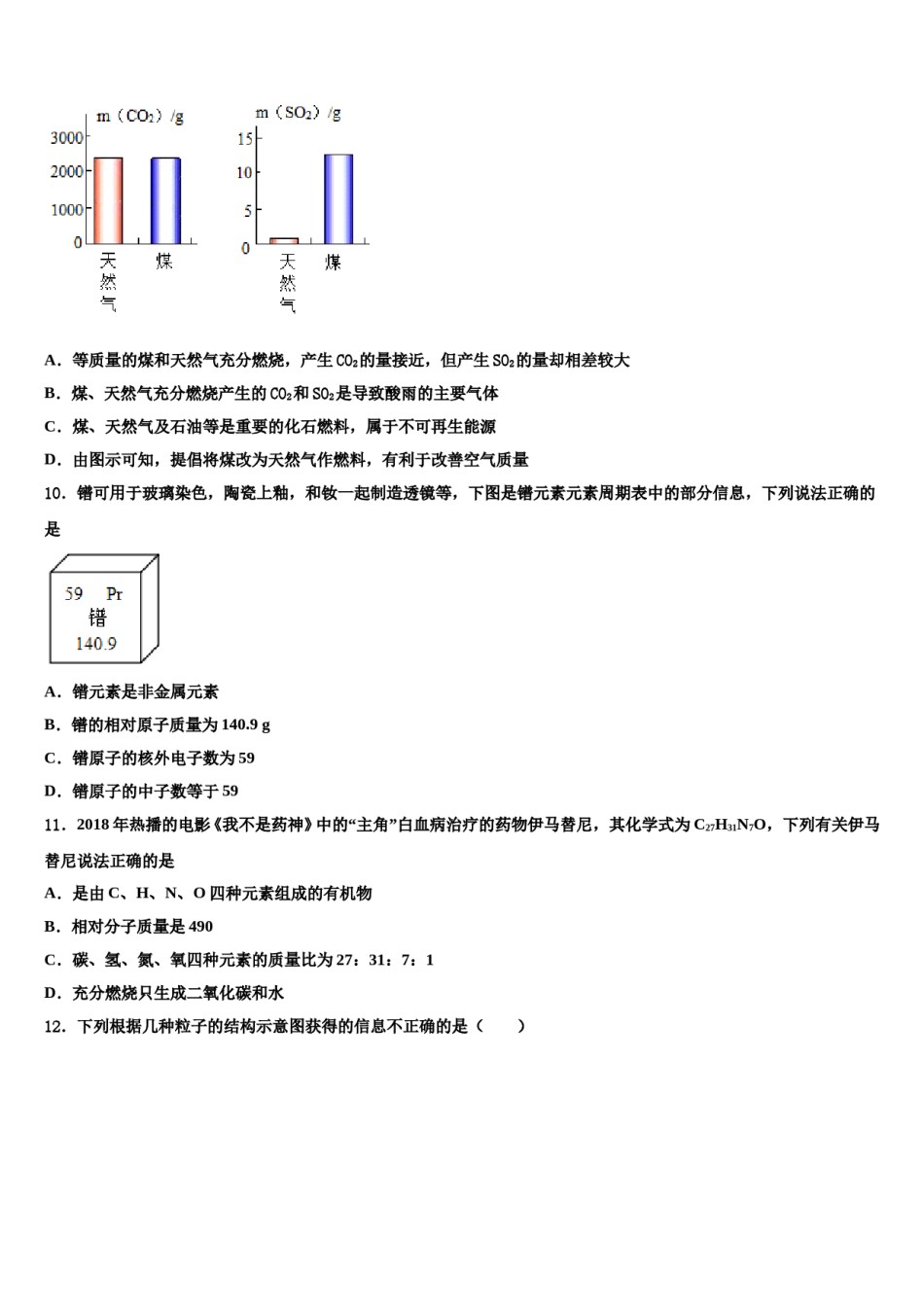 江苏省灌南县苏州路实验学校2024年中考化学模试卷含解析.doc_第3页