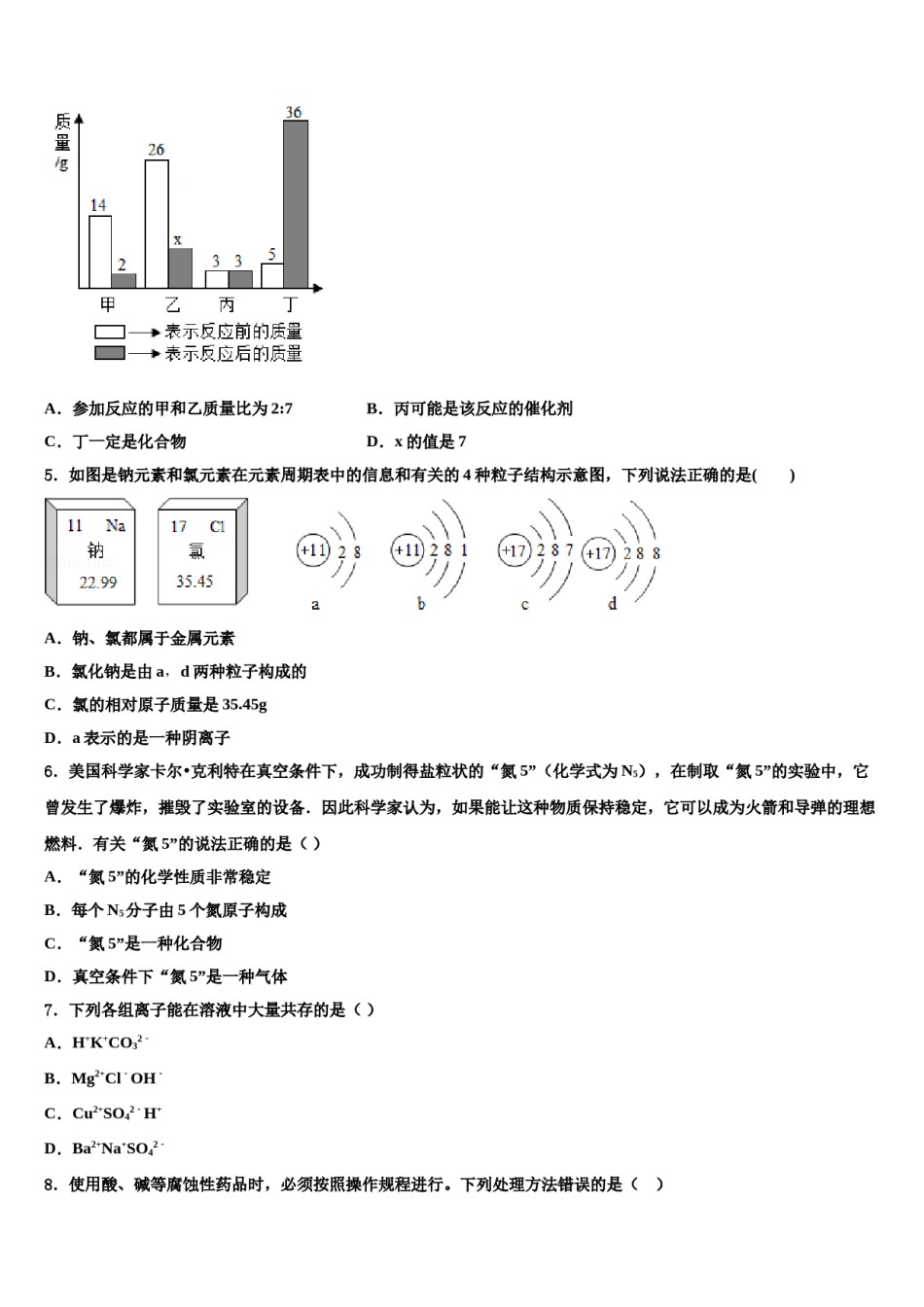 江苏省盐城滨海县联考2024届十校联考最后化学试题含解析.doc_第2页