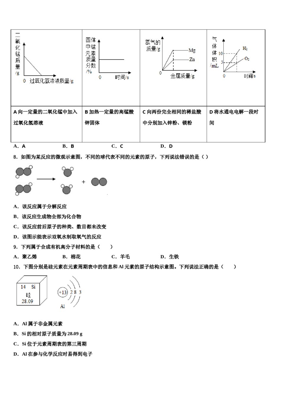 江西南昌市心远中学度重点中学2024年中考适应性考试化学试题含解析.doc_第2页
