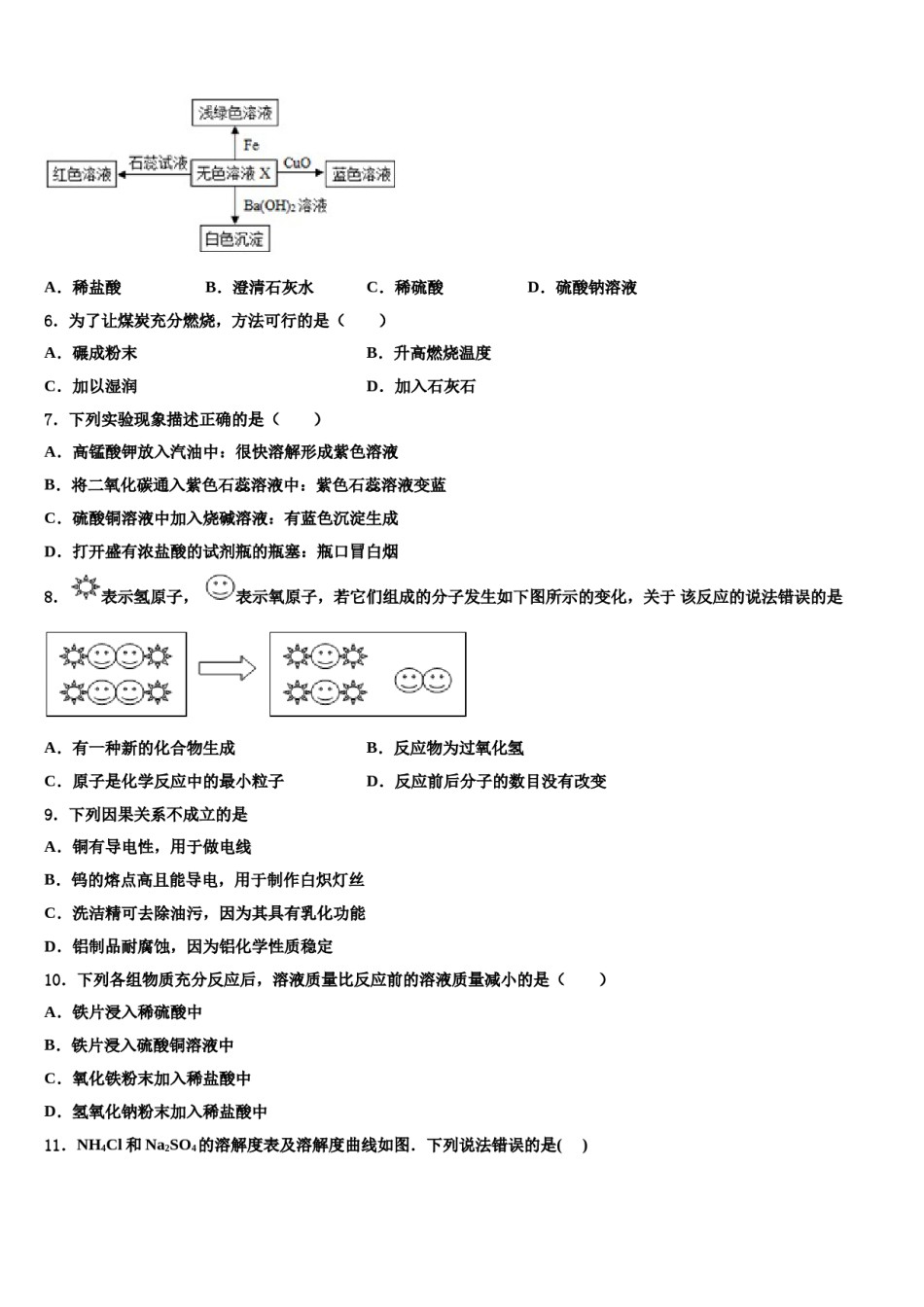 河北省石家庄二十二中学重点班2024届中考化学押题卷含解析.doc_第2页