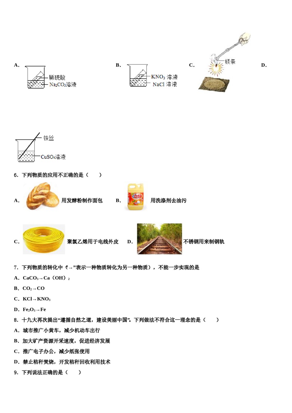 河北省石家庄市新华区重点达标名校2023-2024学年中考冲刺卷化学试题含解析.doc_第2页