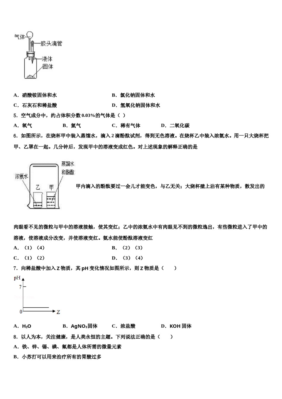 河北省石家庄市栾城县重点名校2024届十校联考最后化学试题含解析.doc_第2页