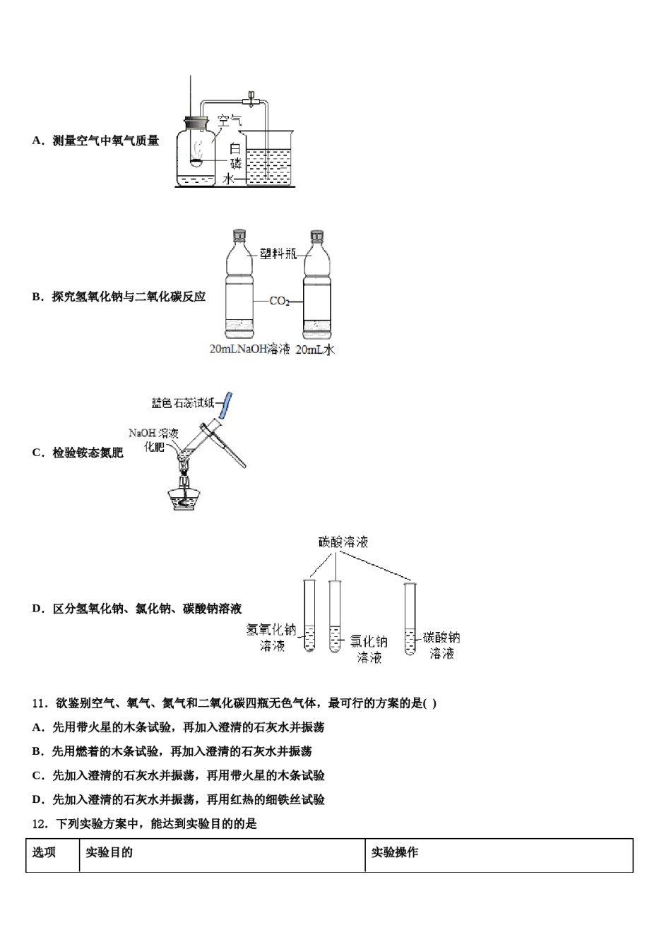 泰安市泰山区重点达标名校2024届十校联考最后化学试题含解析.doc_第3页