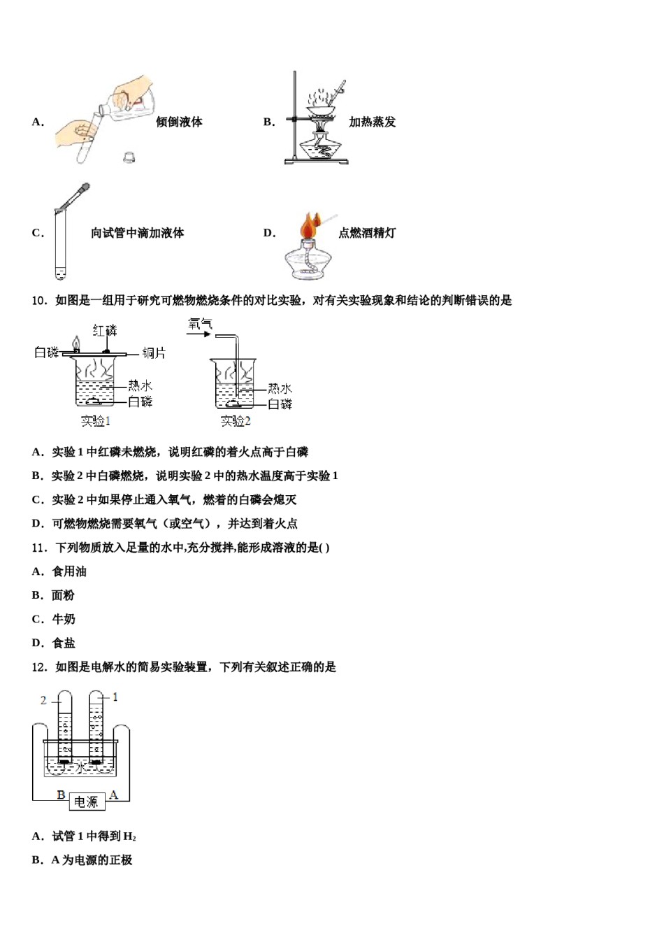 湖北省武汉二中学2024年中考押题化学预测卷含解析.doc_第3页
