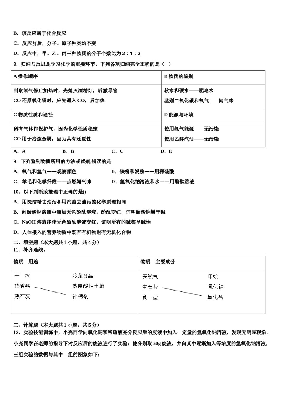 湖北省武汉市华师一附中2024届中考考前最后一卷化学试卷含解析.doc_第3页