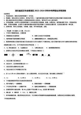湖北省武汉市金银湖区2023-2024学年中考押题化学预测卷含解析.doc