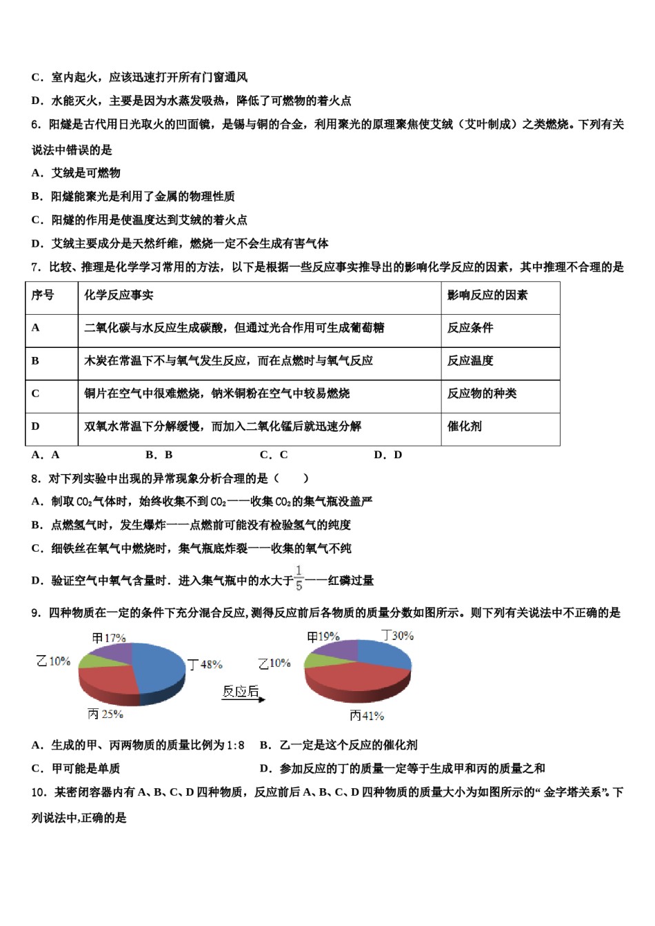 湖北省黄冈市麻城市顺河镇重点达标名校2023-2024学年初中化学毕业考试模拟冲刺卷含解析.doc_第2页