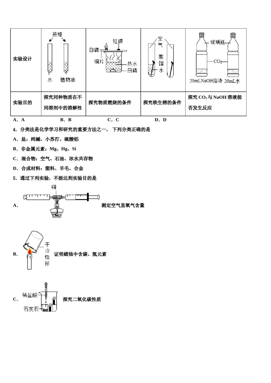 湖南省长沙市雅实校2023-2024学年中考化学适应性模拟试题含解析.doc_第2页