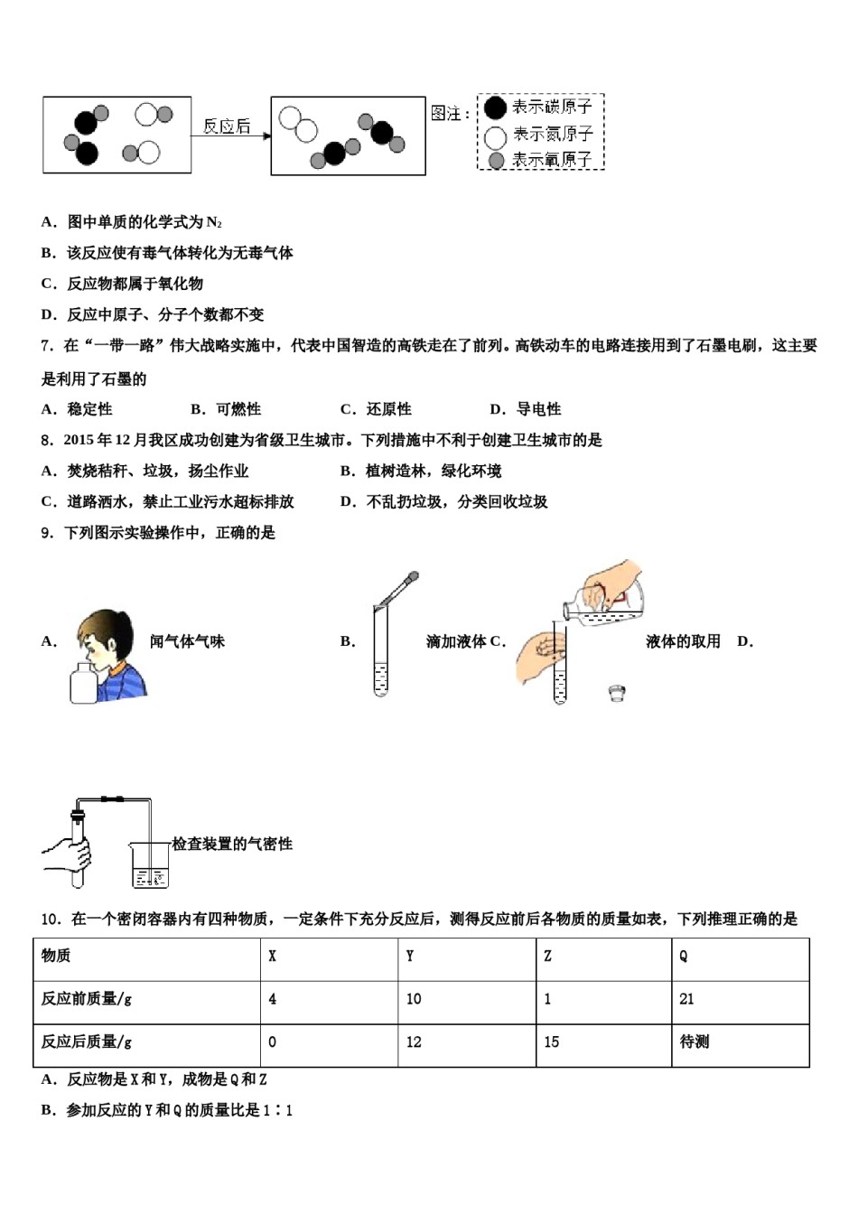 福建省福州市2024届中考三模化学试题含解析.doc_第2页