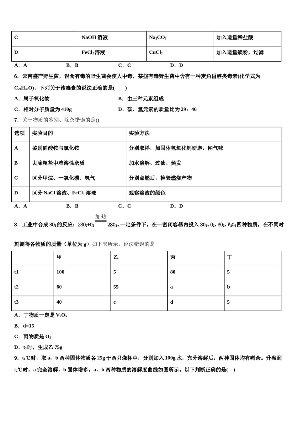 福建省龙岩市永定区金丰片重点中学2023-2024学年中考化学模试卷含解析.doc_第2页