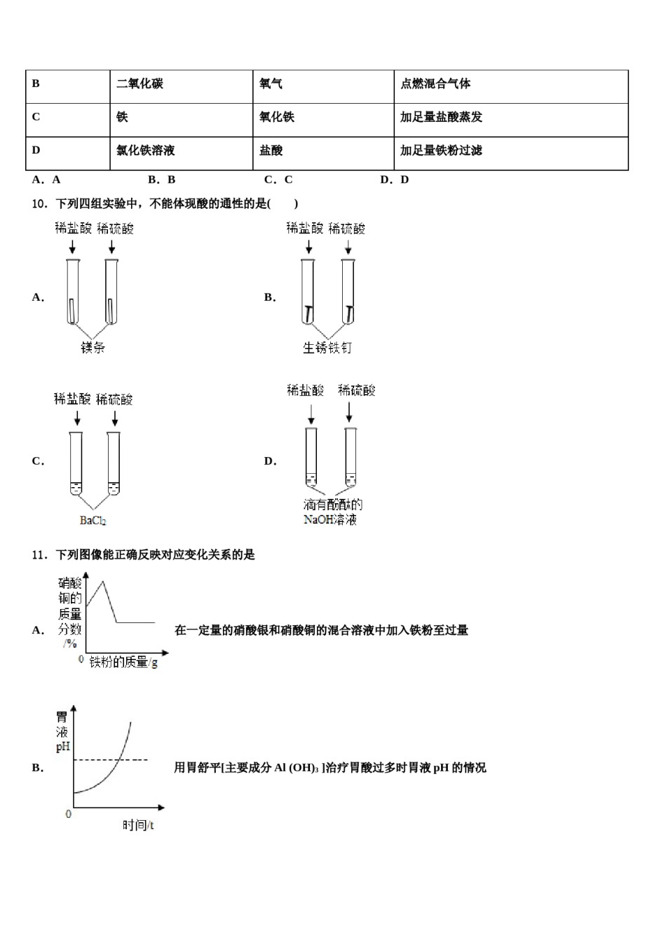 辽宁省沈阳市第一三四中学2024届十校联考最后化学试题含解析.doc_第3页