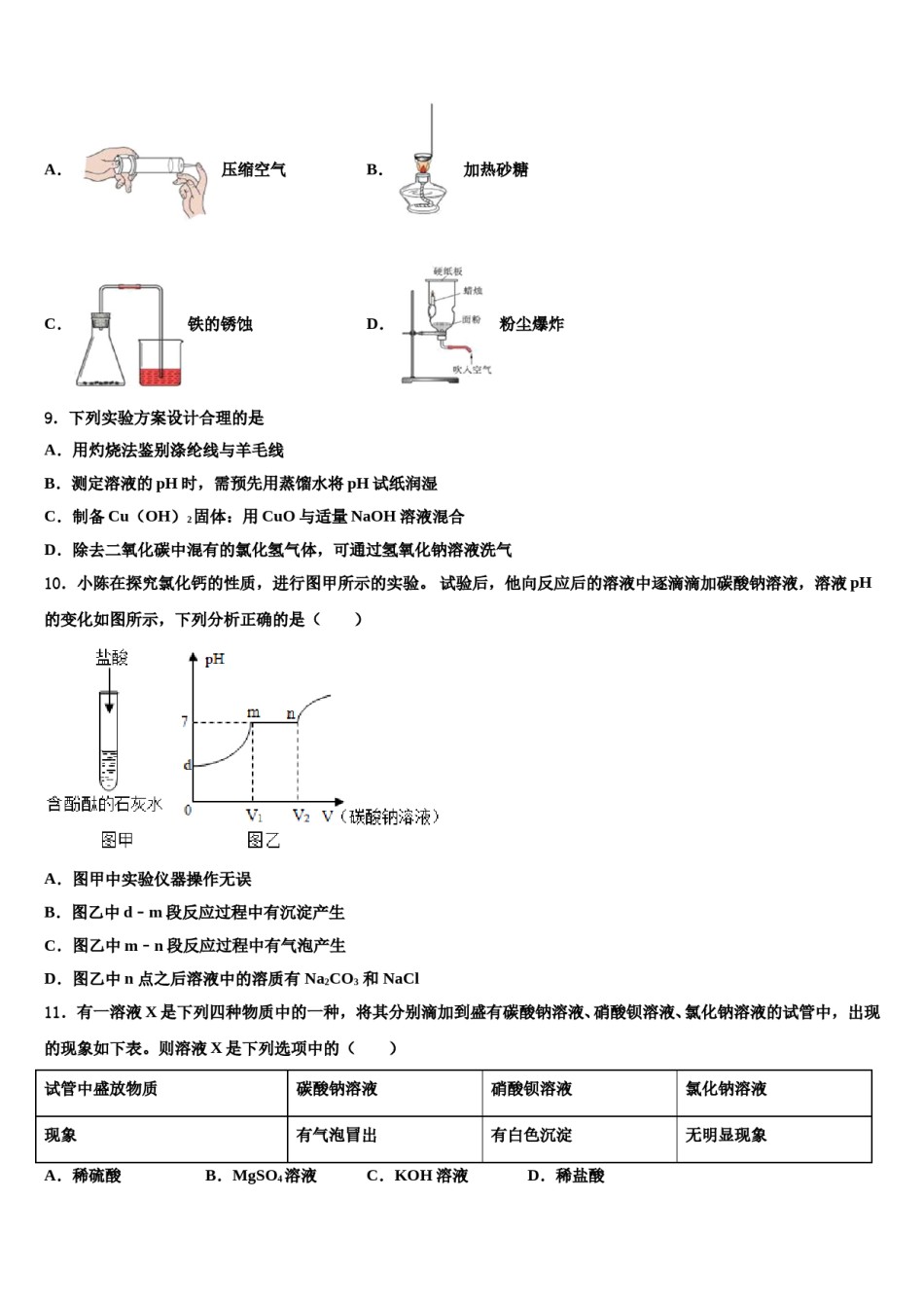 辽宁省沈阳市第九十九中学2024届毕业升学考试模拟卷化学卷含解析.doc_第2页