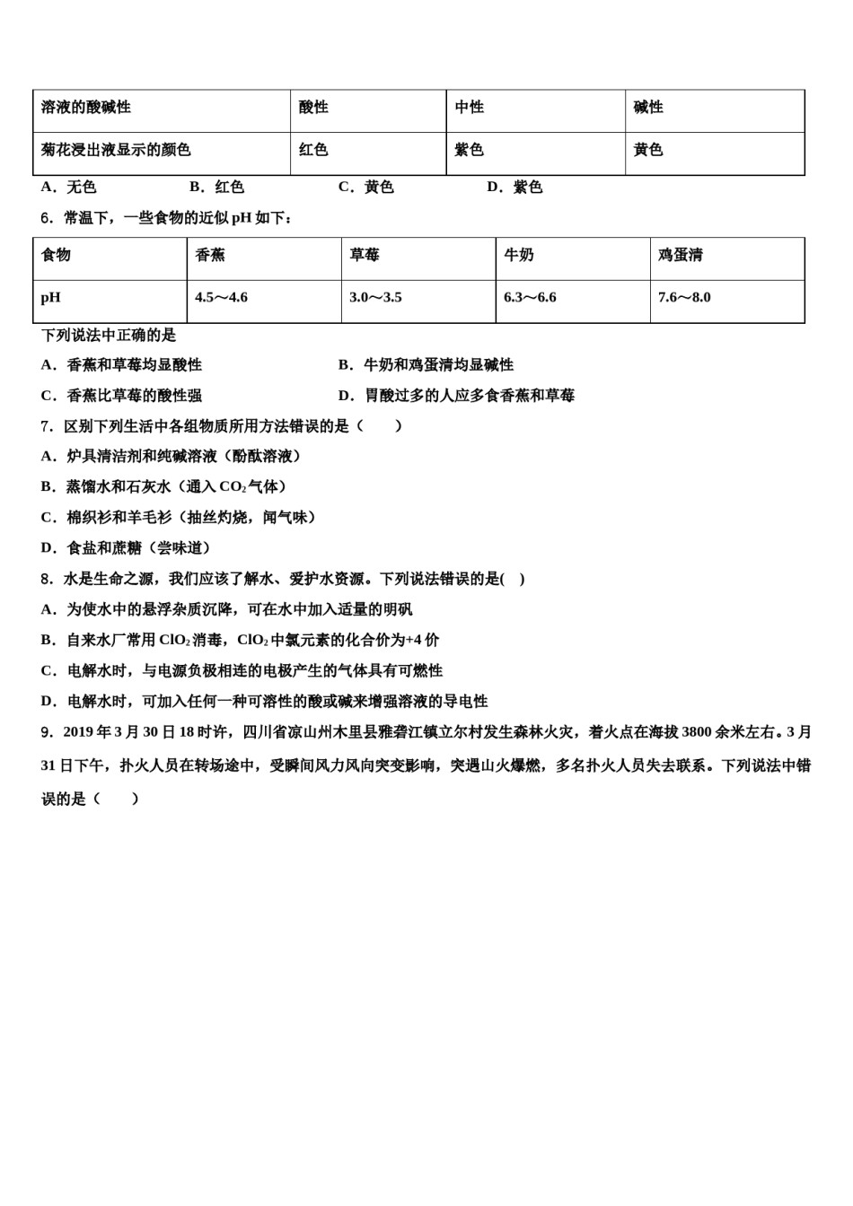 重庆市（六校联考）2023-2024学年中考化学全真模拟试题含解析.doc_第2页