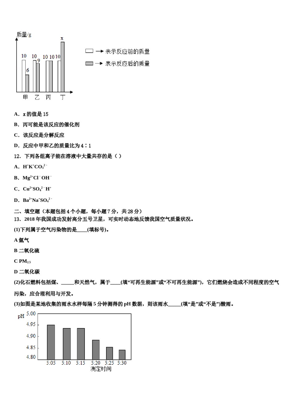 陕西省安康市达标名校2023-2024学年中考化学适应性模拟试题含解析.doc_第3页