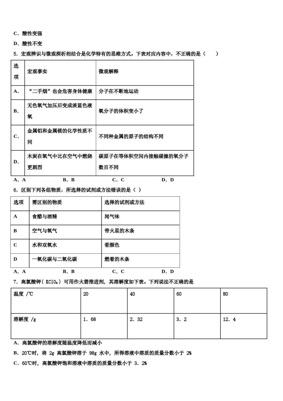 陕西省榆林市米脂县2023-2024学年中考猜题化学试卷含解析.doc_第2页