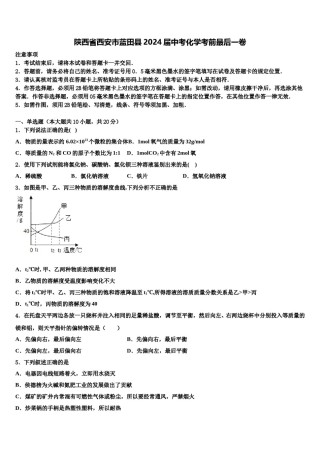 陕西省西安市蓝田县2024届中考化学考前最后一卷含解析.doc