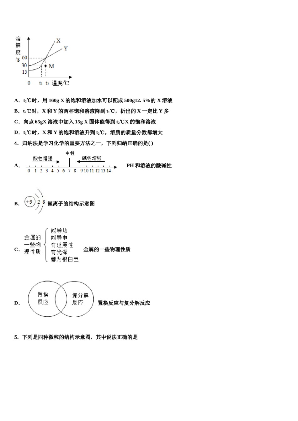 黑龙江省黑河市三县重点达标名校2023-2024学年中考化学全真模拟试卷含解析.doc_第2页