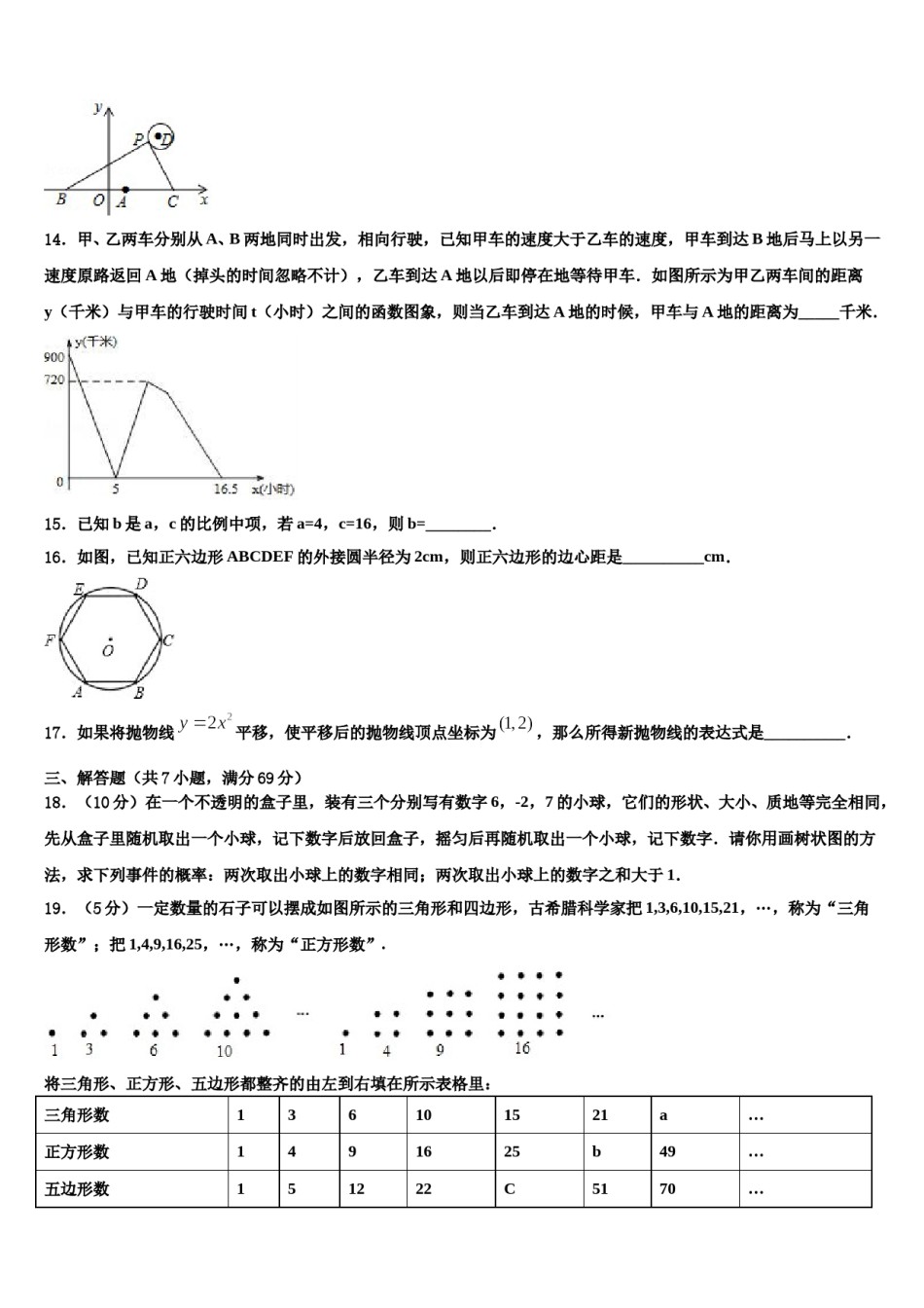 2024届吉林省长春市榆树市第二实验中学中考数学仿真试卷含解析.doc_第3页