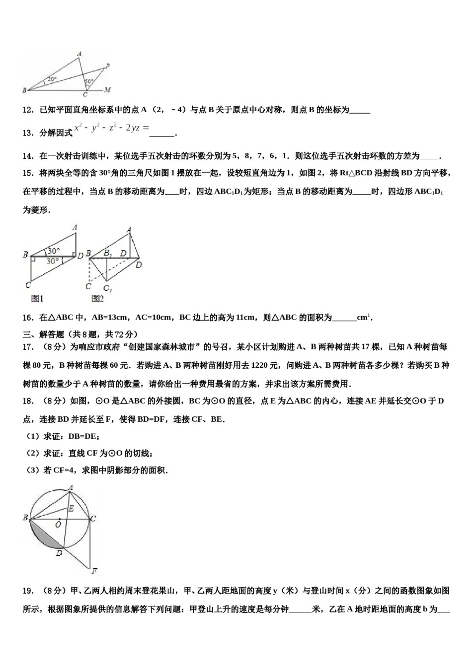 2024届安徽阜阳市重点中学中考数学对点突破模拟试卷含解析.doc_第3页
