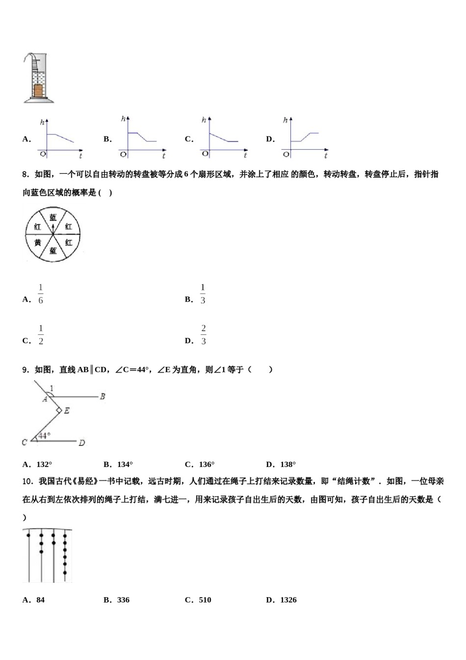 2024届江苏省无锡江阴市华士片重点名校中考数学模拟试题含解析.doc_第2页