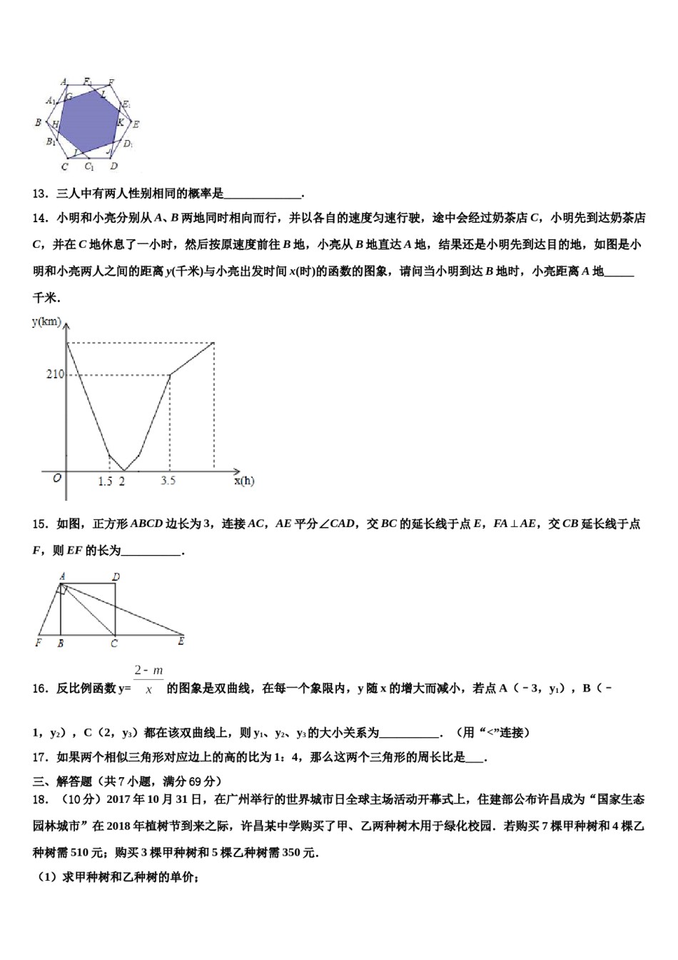 2024届湖北省襄阳市枣阳市中考冲刺卷数学试题含解析.doc_第3页