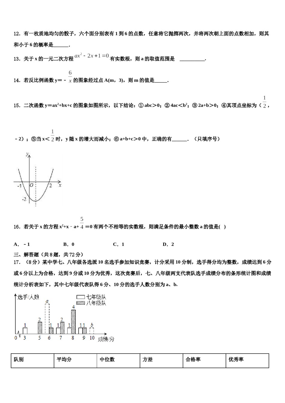 北京海淀区重点名校2024年中考数学全真模拟试题含解析.doc_第3页