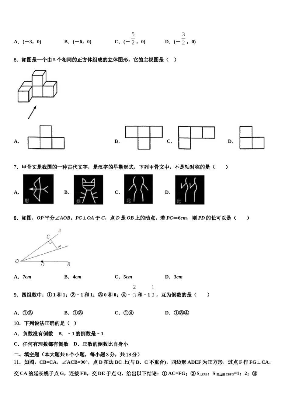 广东省揭阳市产业园区2023-2024学年中考五模数学试题含解析.doc_第2页
