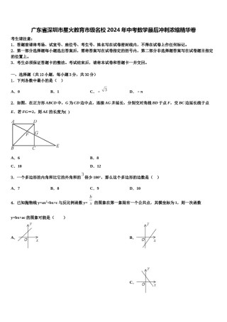 广东省深圳市星火教育市级名校2024年中考数学最后冲刺浓缩精华卷含解析.doc