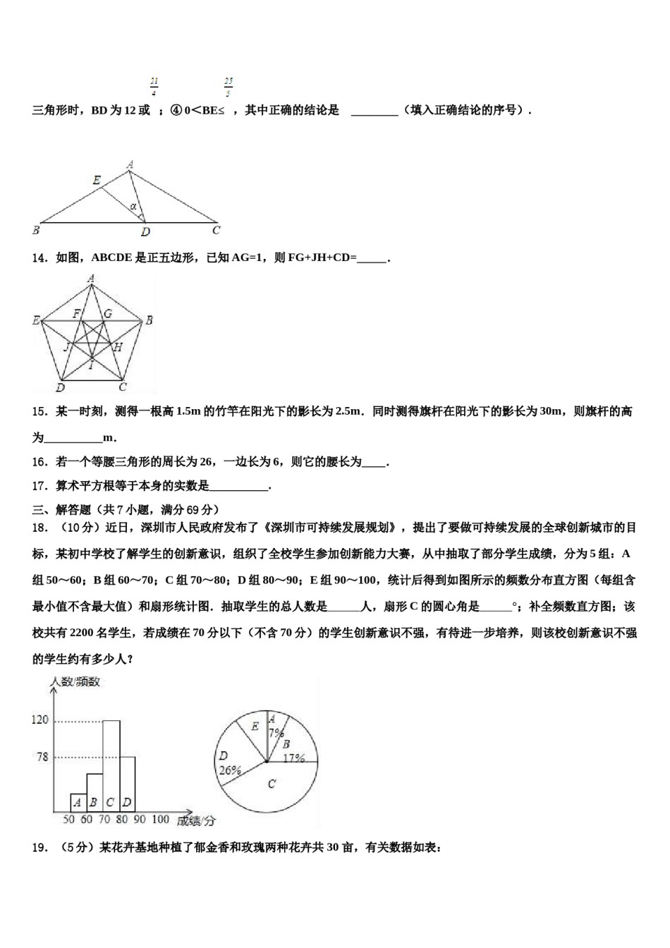 江苏省东台市2024年中考适应性考试数学试题含解析.doc_第3页