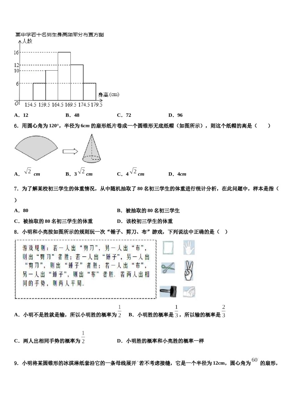 江苏省扬州市仪征市2024届中考适应性考试数学试题含解析.doc_第2页