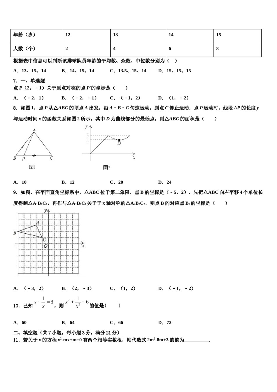 江苏省昆山、太仓市重点达标名校2023-2024学年中考数学最后冲刺浓缩精华卷含解析.doc_第2页