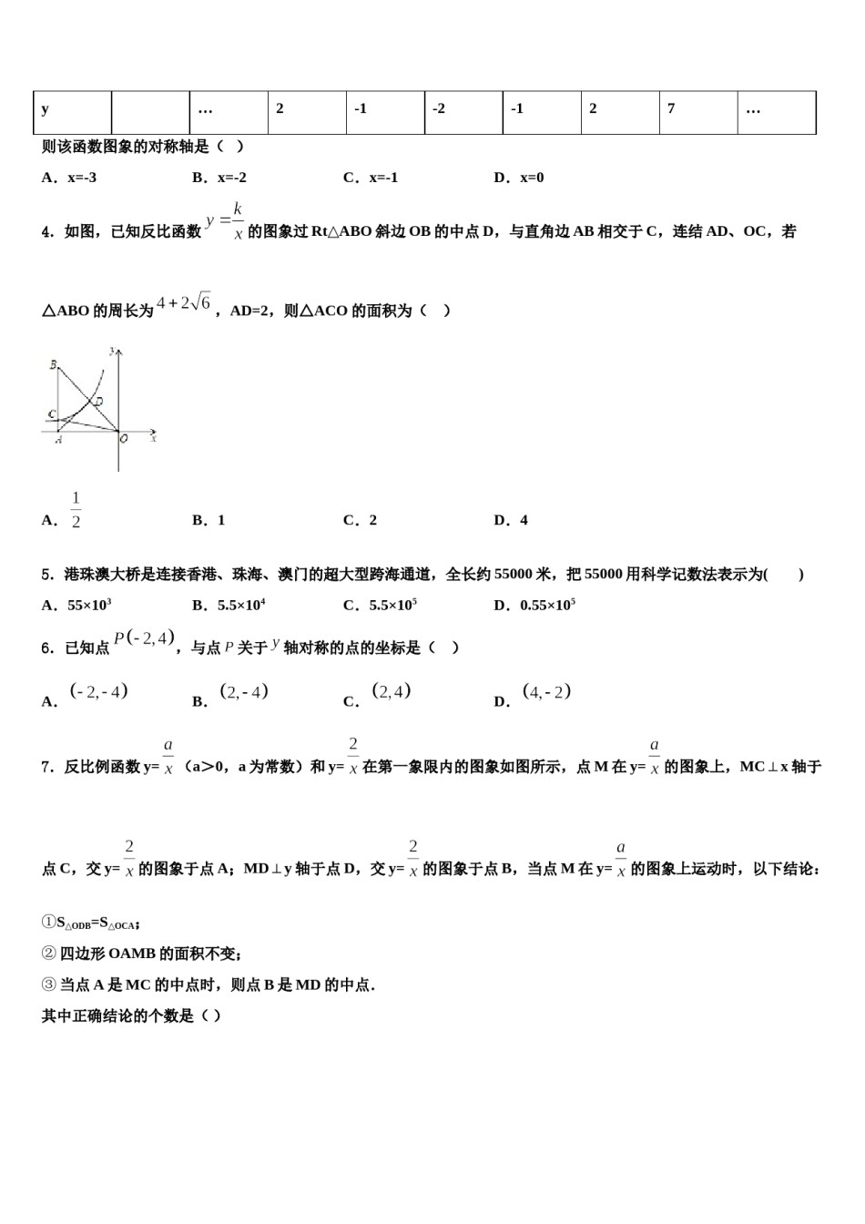 江苏省镇江丹阳市市级名校2023-2024学年中考数学考试模拟冲刺卷含解析.doc_第2页
