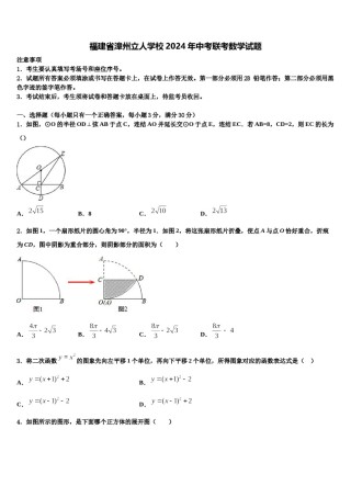 福建省漳州立人学校2024年中考联考数学试题含解析.doc