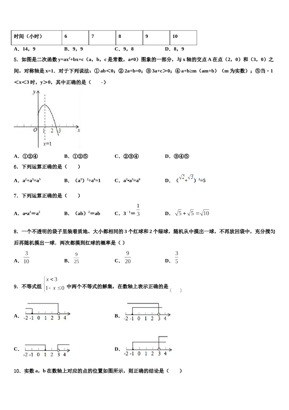 重庆市南开（融侨）中学2023-2024学年中考冲刺卷数学试题含解析.doc_第2页