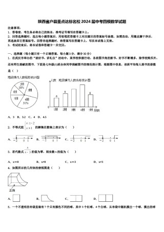 陕西省户县重点达标名校2024届中考四模数学试题含解析.doc