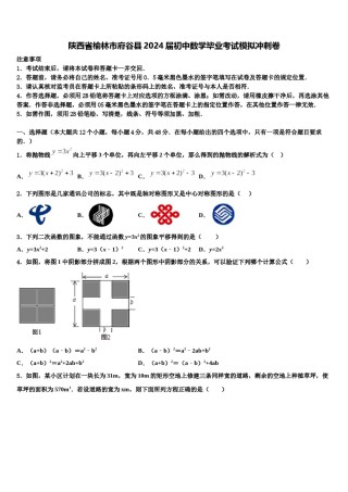 陕西省榆林市府谷县2024届初中数学毕业考试模拟冲刺卷含解析.doc