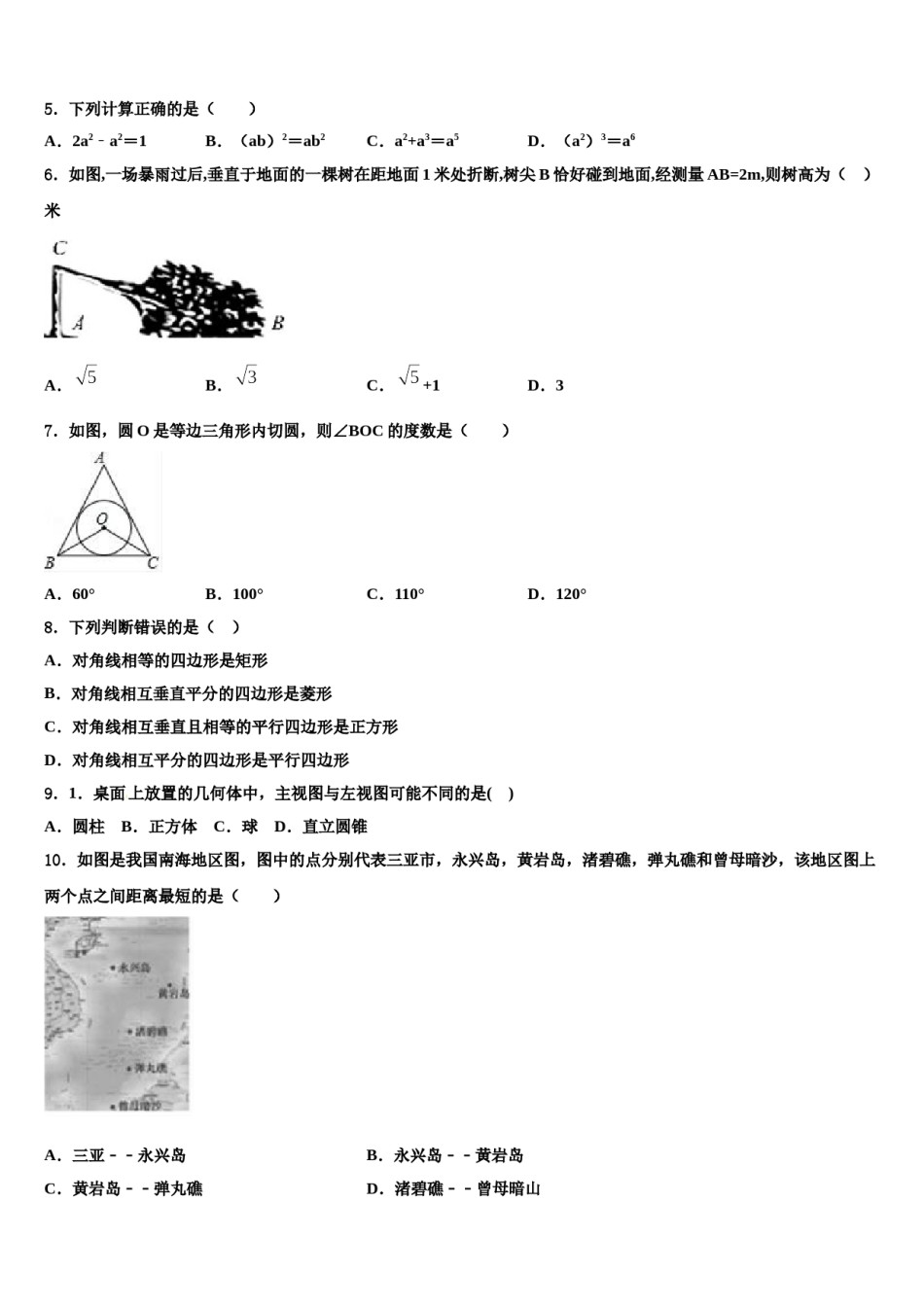 陕西省西安市临潼区2024年中考数学全真模拟试题含解析.doc_第2页