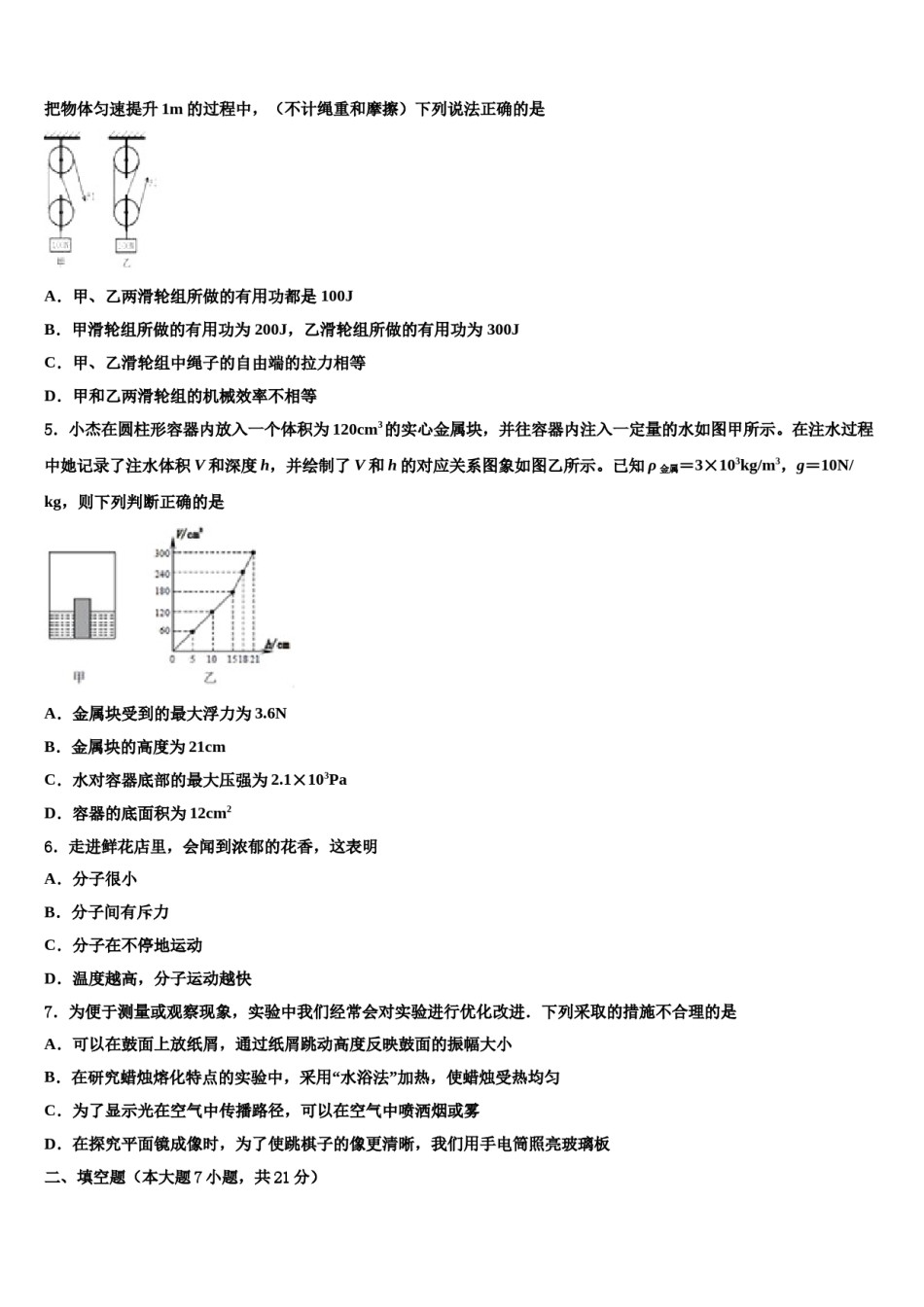 2023-2024学年广东省陆丰市民声校中考物理模拟精编试卷含解析.doc_第2页