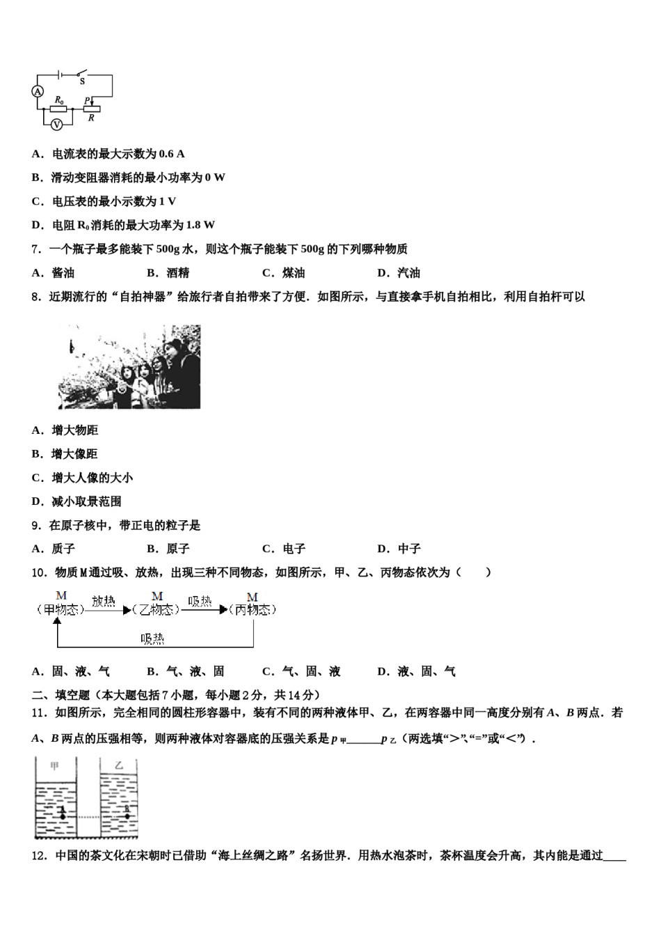 2023-2024学年江苏省东台市实验中学教育集团中考物理模拟预测题含解析.doc_第3页
