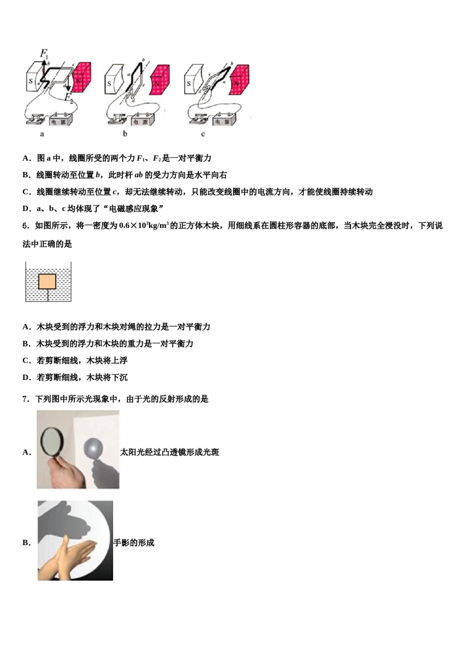2023-2024学年江苏省镇江市句容市重点达标名校中考物理最后一模试卷含解析.doc_第2页