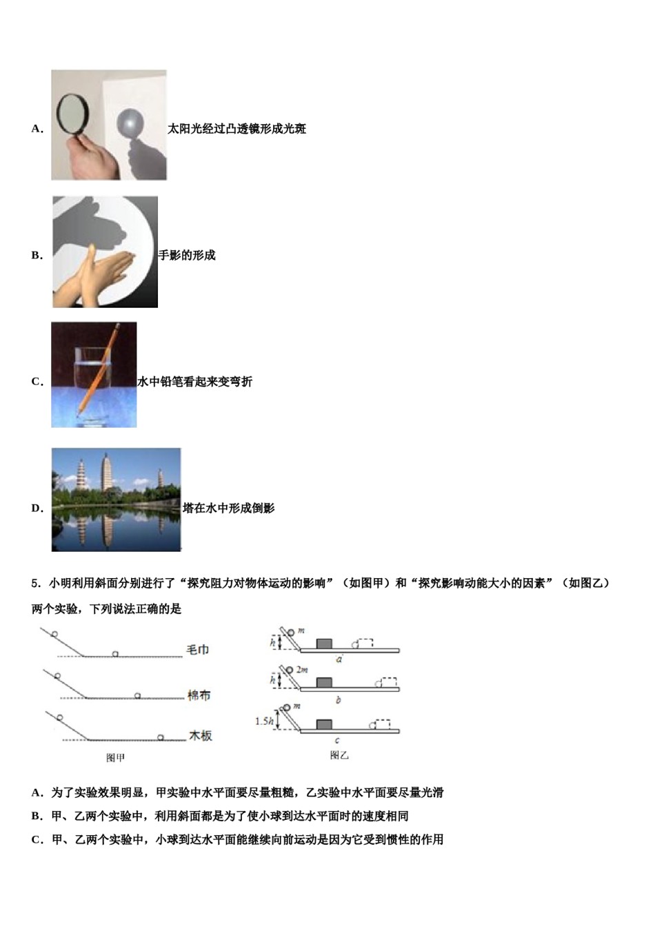 2023-2024学年河北省张家口市宣化县达标名校中考物理仿真试卷含解析.doc_第2页