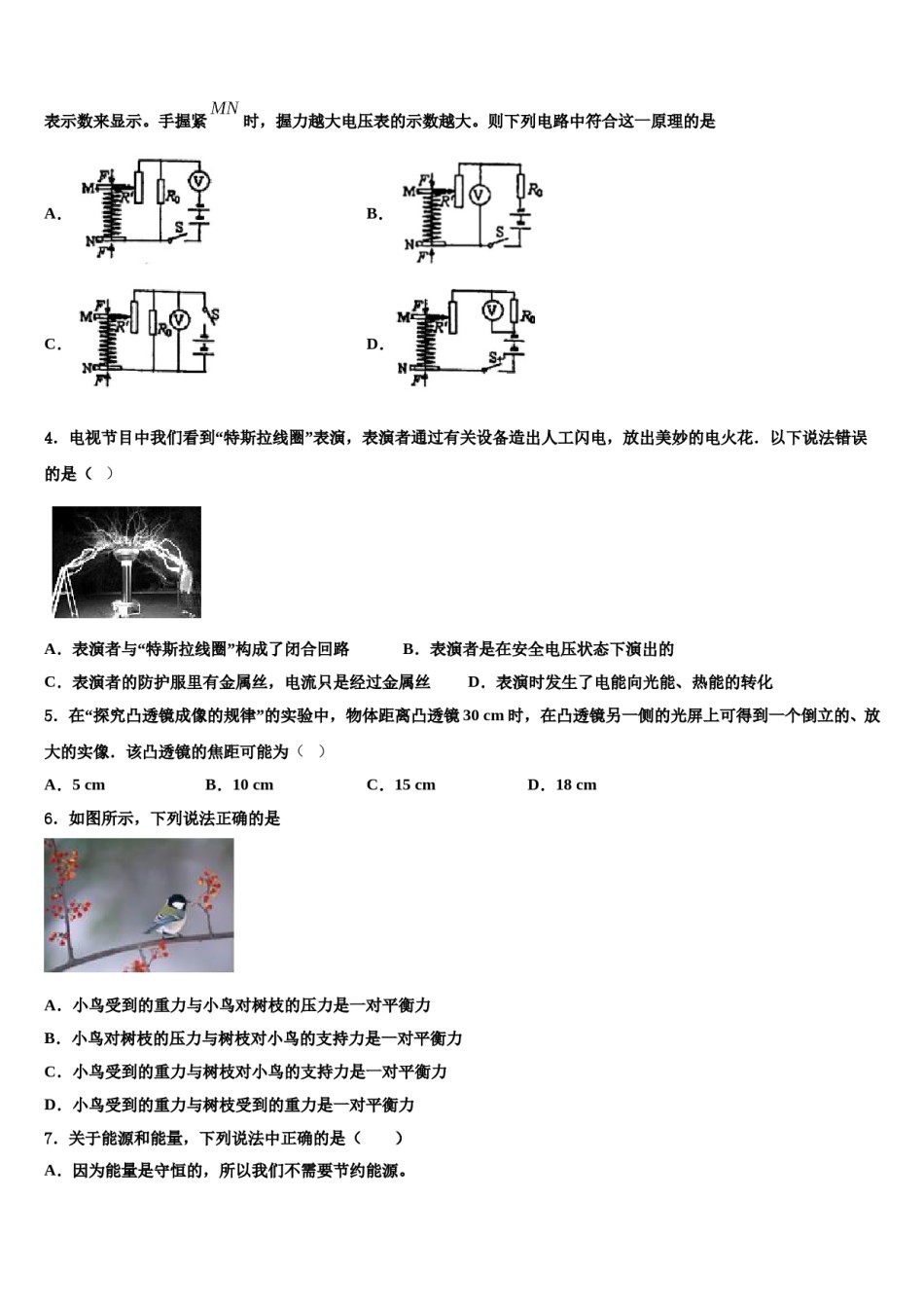 2023-2024学年河北省武邑中学中考冲刺卷物理试题含解析.doc_第2页