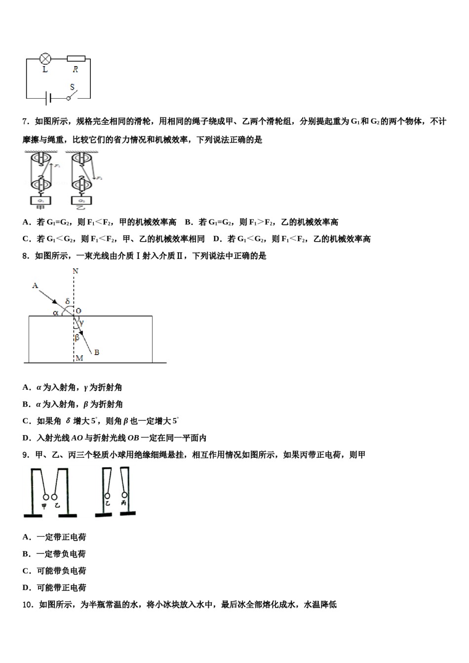 2023-2024学年河南省中考物理最后冲刺浓缩精华卷含解析.doc_第3页